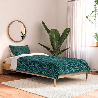 Holli Zollinger Maisey Teal Comforter Set - Deny Designs