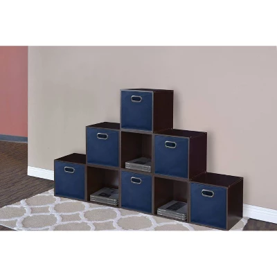Niche Cubo 6pk Foldable Fabric Storage Bin With Label Holder Blue - Image 6