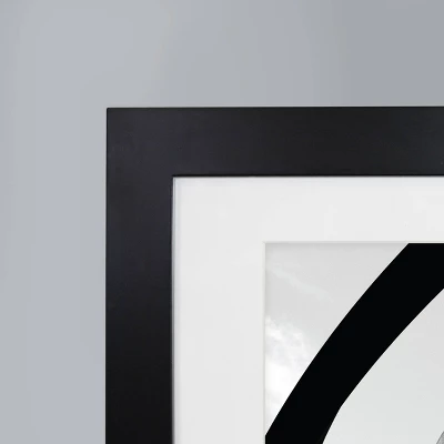 11" X 14" Matted To 8" X 10" Wide Gallery Frame Black - Room Essentials™ - Image 2