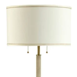 Dann Foley Lifestyle Shagreen Pattern Floor Lamp Polished Brass - StyleCraft