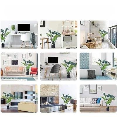 Flybold 43'' Artificial Monstera Plant - 12 Large Leaves