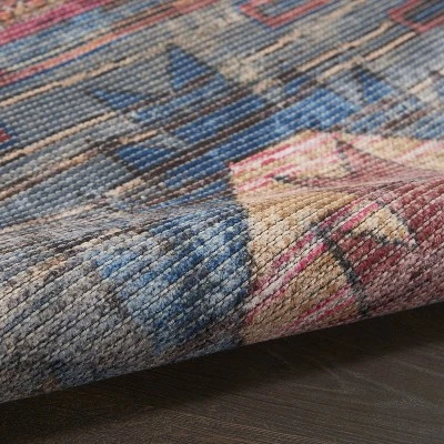 Nicole Curtis Machine Washable Distressed Southwestern Indoor Rug - Image 3