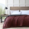 Mountain Plaid Bed Blanket Red - Eddie Bauer