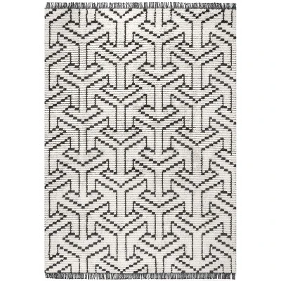 NuLOOM Alyson Modern Abstract Soft Shag Fringe Area Rug - Image 8