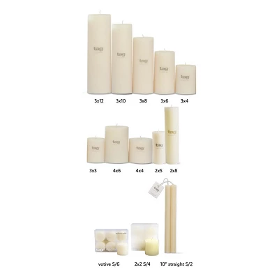 Tagltd Mini Pillar 2X2 Candles Set Of 4 - Image 2