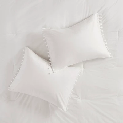 3pc Full/Queen Sula Cotton Comforter Set Ivory - Image 5