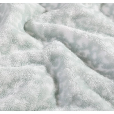 Organic Cotton Patterned Bed Blanket Blue - Tommy Bahama