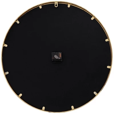 River Parks Studio Canterbury Gold And Glossy Black 23 1/2" Round Wall Clock - Image 5