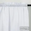 Trinity Waffle Weave Textured Solid Curtains For Bathroom Kitchen Cafe