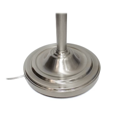 71" 3-way 2 Light Mother Daughter Floor Lamp Brushed Nickel - Elegant Designs - Image 3