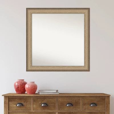31" X 31" Non-Beveled Elegant Brushed Bronze Wall Mirror - Amanti Art - Image 6
