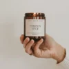 Sweet Water Decor Pumpkin Spice 9oz Amber Jar Soy Candle