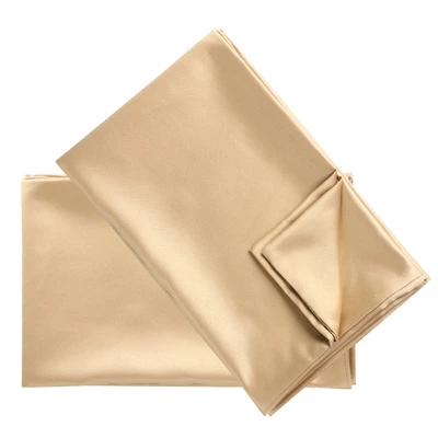 King(20"x36") Silky Satin Pillow Cases Caramel - PiccoCasa - Image 4