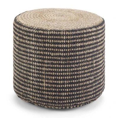 Jordi Round Braided Pouf - WyndenHall - Image 7