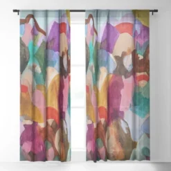Laura Fedorowicz Beauty In The Connections Single Panel Sheer Window Curtain - Deny Designs