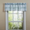 Split P Buffalo Check Watercolor Blue Mist Valance 60" X 14"