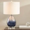 Borel Glass Table Lamp Dark Blue - Urban Habitat