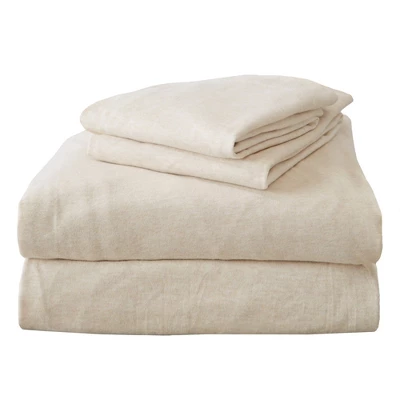Great Bay Home Cotton T-Shirt Jersey Knit Flannel Sheet Set - Image 3
