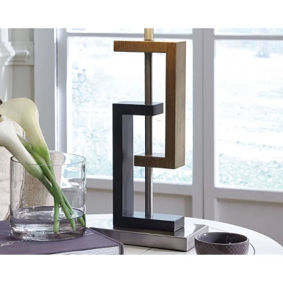 Set Of 2 Syler Table Lamps Brown/Silver - Signature Design By Ashley - Image 3