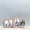 5 X 7 Inch Decorative Distressed Wood Picture Frame With Nail Accents - Foreside Home & Garden