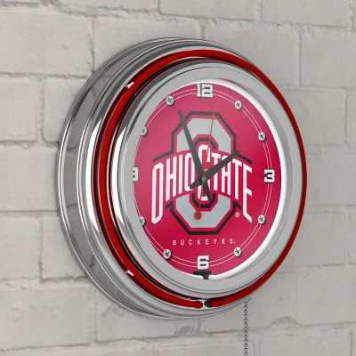The Ohio State University Neon Clock - 14" Diameter - Image 4
