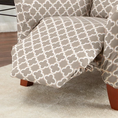 Great Bay Home Stretch Printed Washable Recliner Slipcover - Image 3