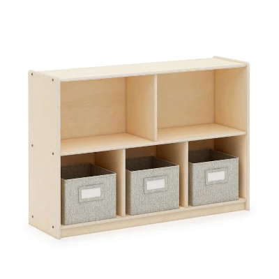 Guidecraft EdQ 2-Shelf 5-Compartment Storage - 30" - Image 6