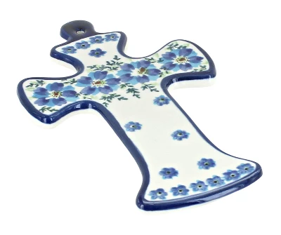 Blue Rose Polish Pottery 1089 Zaklady Cross - Image 8