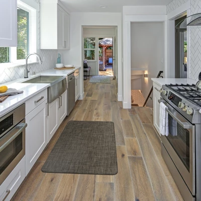 World Rug Gallery Textured Beige Anti-fatigue Mat - Image 5