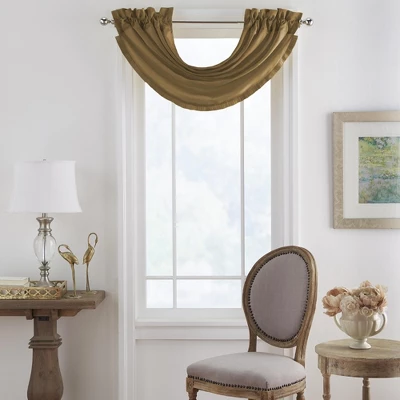Versailles Faux Silk Waterfall Window Valance - 52" X 36"- Elrene Home Fashions - Image 5