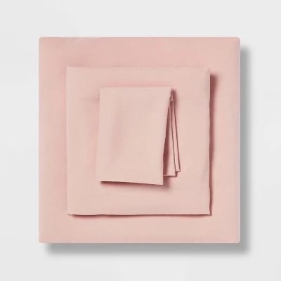 Twin/Twin XL Garment Washed Microfiber Solid Sheet Set - Room Essentials™ - Image 6