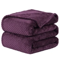 PiccoCasa Flannel Fleece Bed Blankets Fuzzy Plush Lightweight Bed Blankets