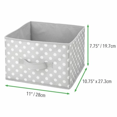 MDesign Kids Fabric Closet Storage Organizer Cube Bin, 4 Pack - Image 5