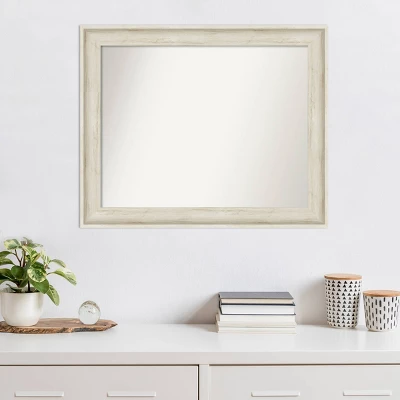 33" X 27" Non-Beveled Regal Birch Cream Wall Mirror - Amanti Art - Image 6