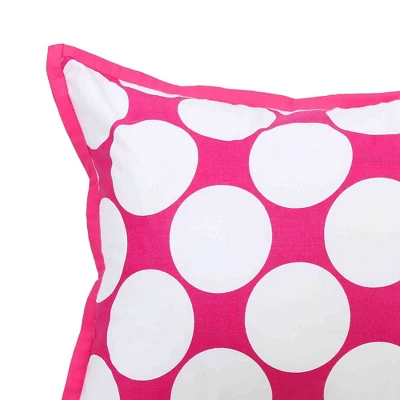 Bacati - MixNMatch Pink Throw Pillow - Image 2