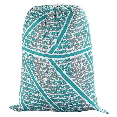 Amaretto Chevron And Geometric Printed Reversible Comforter Set 8 Piece (Twin XL) Aqua - Chic Home Design - Image 4