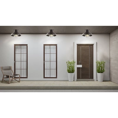 13" LED Metal Semi Flush Mount - Jonathan Y - Image 4