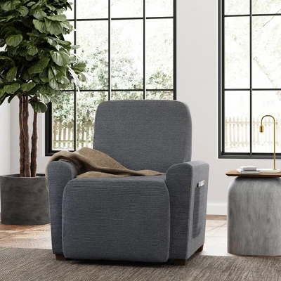 4pc Chenille Stretch Recliner Slipcover - Zenna Home