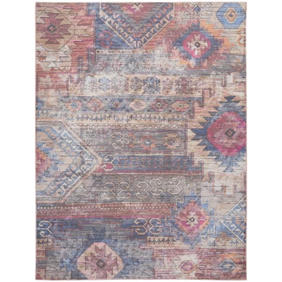 Nicole Curtis Machine Washable Distressed Southwestern Indoor Rug - Image 13