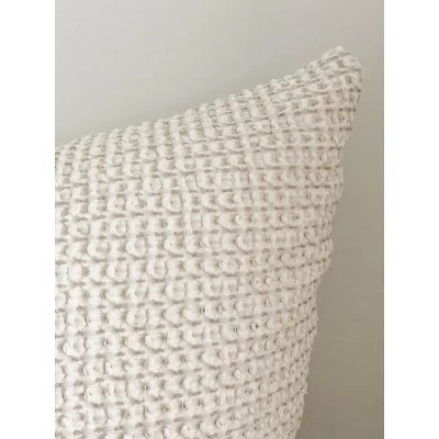 20x20 Down Alternative Cotton Waffle Weave Pillow - Anaya - Image 4