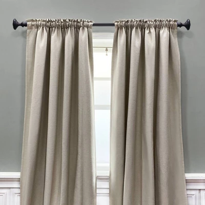 72"-144" Decorative Drapery Curtain Rod With Knob Finials Oil Rubbed Bronze - Lumi Home Furnishings - Image 2