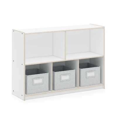 Guidecraft EdQ 2-Shelf 5-Compartment Storage - 30" - Image 5