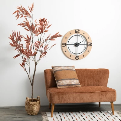 15.75"H Sullivans Chunky Woven Basket Set Of 3, Natural - Image 3