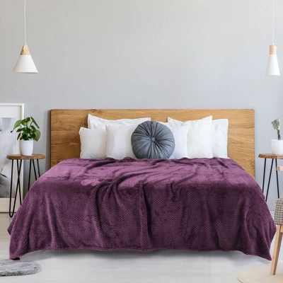 PiccoCasa Flannel Fleece Bed Blankets Fuzzy Plush Lightweight Bed Blankets - Image 2