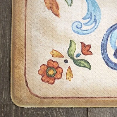 20" X 39" Tuscan Fleur Anti-Fatigue Stain & Oil Resistant Kitchen Floor Mat - Image 2