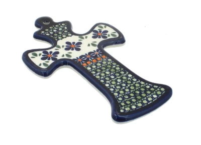 Blue Rose Polish Pottery 1089 Zaklady Cross - Image 3