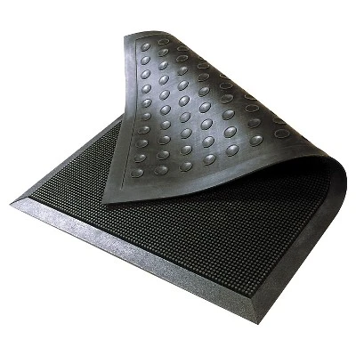 HomeTrax Rubber Brush Doormat - Black (32"x39") - Image 5