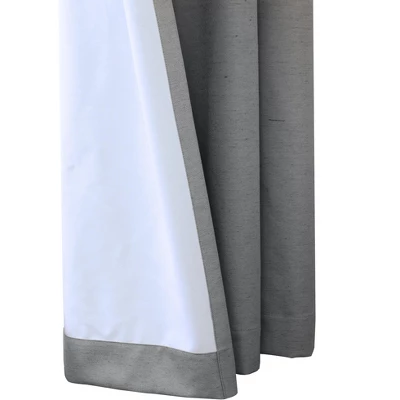 Thermaplus Ventura Blackout Grommet Curtain Panel Pair Frame Your Windows With Subtle Slub Textured Motif Each 78" X 84" Dark - Image 3