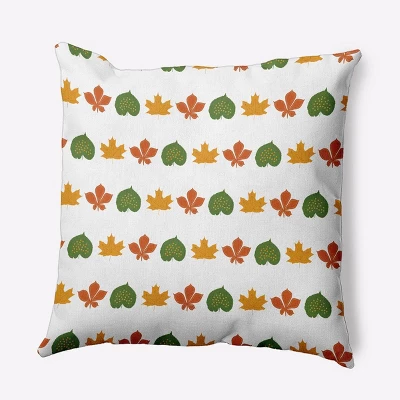 16"x16" Leaf Striped Square Throw Pillow - E By Design - Image 6