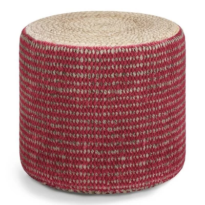 Jordi Round Braided Pouf - WyndenHall - Image 6